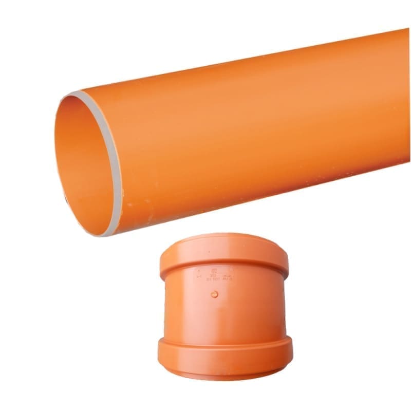 VALPlast PP HM COMPACT Single-Layer Pipe with Coupler D160 SN10 L6M ...